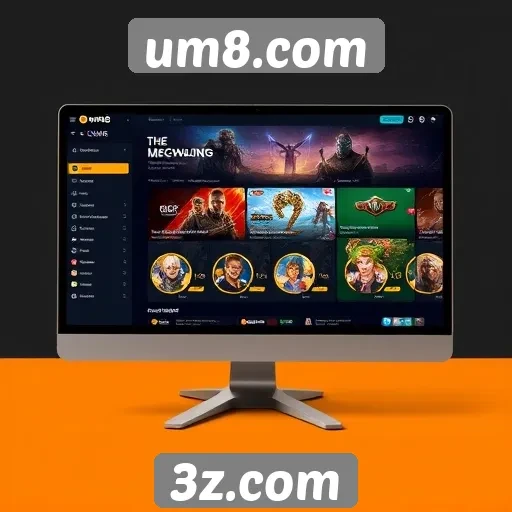 A interface do um8.com e sua usabilidade para jogadores